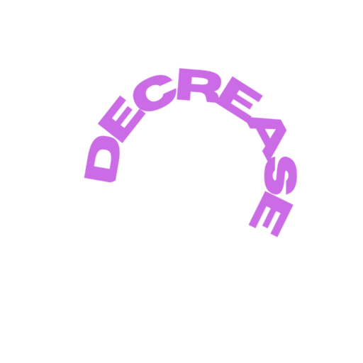 Decrease and fire round logo